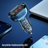 USAMS ŁADOWARKA SAMOCHODOWA 2xUSB 1xUSB-C 125W DO TELEFONÓW ZŁĄCZE USB-C