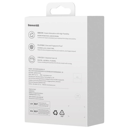 BASEUS ETUI CASE PRZEŹROCZYSTE DO AIRPODS 3 DO APPLE WYSOKA OCHRONA