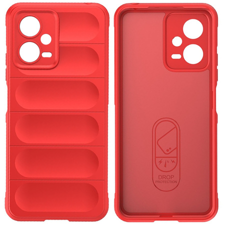 Magic Shield Case etui do Xiaomi Redmi Note 12 Pro+ elastyczny pancerny pokrowiec czerwone