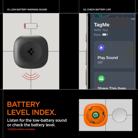 SPIGEN TAGME TRACKER LOKALIZATOR DO TELEFONÓW KLUCZY Z SZYBKIM WYKRYWANIEM