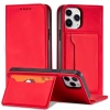 HURTEL MAGNETYCZNE ETUI POKROWIEC DO IPHONE 12 PRO MAX NA KARTY Z PODSTAWKĄ