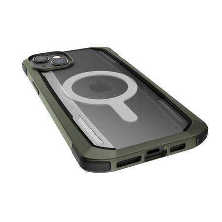 Raptic X-Doria Secure Case etui iPhone 14 Plus z MagSafe pancerny pokrowiec zielony