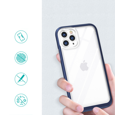 Clear 3in1 etui do iPhone 11 Pro żelowy pokrowiec z ramką niebieski