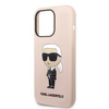 Karl Lagerfeld KLHCP14LSNIKBCP iPhone 14 Pro 6,1" hardcase różowy/pink Silicone Ikonik