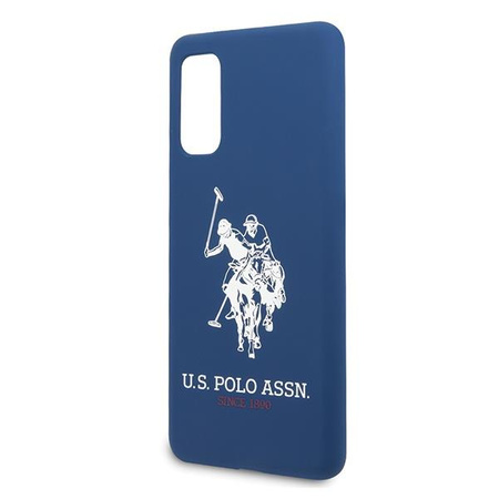 Etui U.S. Polo Assn. Silicone Collection na Samsung Galaxy S20 - granatowe