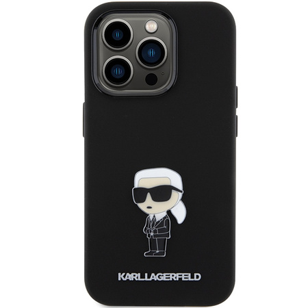 KARL LAGERFELD ETUI SILIKONOWE DO IPHONE 15 PRO 6.1 KLHCP15LSMHKNPK Z PINEM