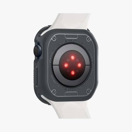 Etui Spigen Rugged Armor na Apple Watch 4 / 5 / 6 / 7 / 8 / 9 / SE (44 / 45 mm) - ciemnoszare