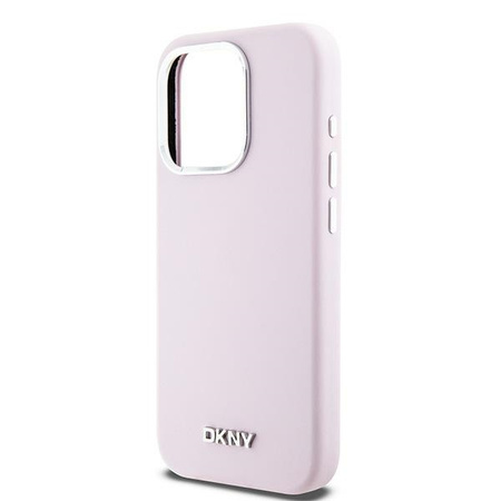 DKNY HARDCASE DO IPHONE 15 PRO DO MAGSAFE LIQUID SILICONE SMALL METAL LOGO