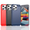 Elastyczne etui wzór karbon do iPhone 15 Pro Max Carbon Case - czarne
