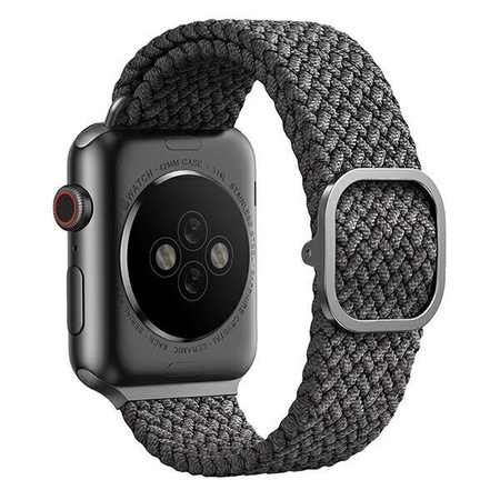 UNIQ pasek Aspen Apple Watch 40/38/41mm Series 4/5/6/7/8/SE/SE2 Braided szary/granite grey