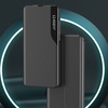 Eco Leather View Case elegancki futerał etui z klapką i funkcją podstawki Samsung Galaxy A22 5G czarny