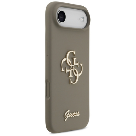 Etui Guess Silicone Big 4G Script do     iPhone Air brązowy