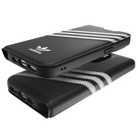 Etui Adidas OR Booklet Case PU na iPhone 14 Pro czarno biały/black white 50196