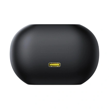 Słuchawki Baseus Bass 15 Clip OWS bezprzewodowe z kablem Baseus Simple USB-C 3A 30cm - czarne
