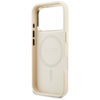Etui Guess Perforated 4G MagSafe do      iPhone 17 Pro beżowy
