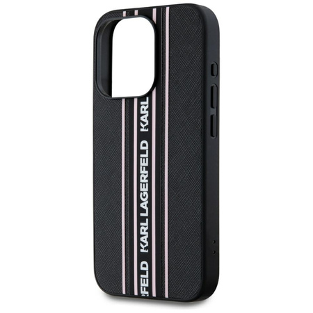 KARL LAGERFELD ETUI SAFFIANO STRIPES CORD DO IPHONE 15 PRO MAX Z LOGO KARLA