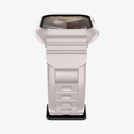 Etui Spigen Rugged Armor Pro na Apple Watch 4 / 5 / 6 / 7 / 8 / 9 / SE (44 / 45 mm) - beżowe