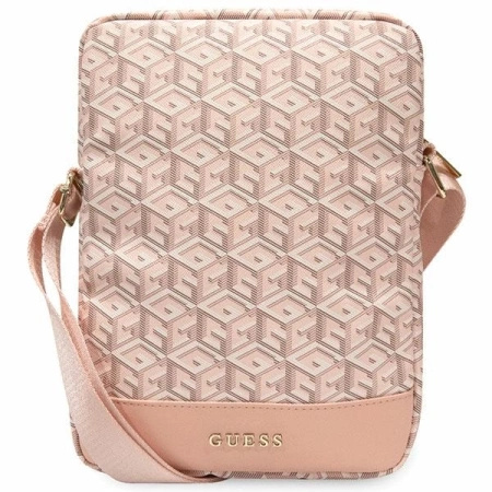 Guess Torba GUTB10HGCFSEP 10różowy/pink GCube Stripe Tablet Bag