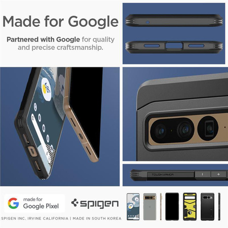 SPIGEN TOUGH ARMOR GOOGLE PIXEL 7 PRO BLACK