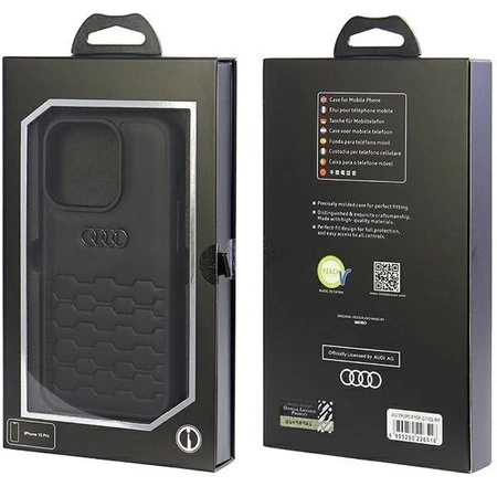 Etui Audi GT Synthetic Leather do iPhone 15 Pro - czarne