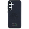 Etui Red Bull Leather Meshed Debossed    Bull MagSafe do Samsung Galaxy S25 granatowy