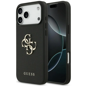 GUESS ETUI GRAINED BIG 4G CLASSIC LOGO DO IPHONE 17 PRO MAX LUKSUSOWA