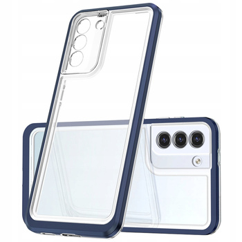Clear 3in1 etui do Samsung Galaxy S23 silikonowy pokrowiec z ramką niebieskie