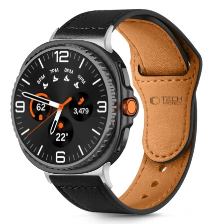 TECH-PROTECT PASEK LEATHERFIT DO SAMSUNG GALAXY WATCH 40 44 46 MM