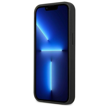 Guess GUHCP13SSA4GSBL iPhone 13 mini 5,4" niebieski/blue hardcase Saffiano 4G Metal Logo