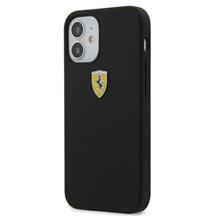 Ferrari FESSIHCP12SBK iPhone 12 mini 5,4" czarny/black hardcase On Track Silicone