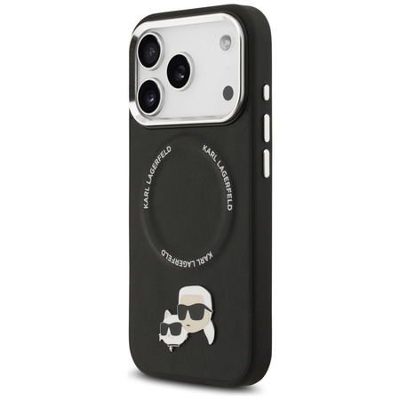 Etui Karl Lagerfeld Karl & Choupette     Pins MagSafe do iPhone 17 Pro Max czarny