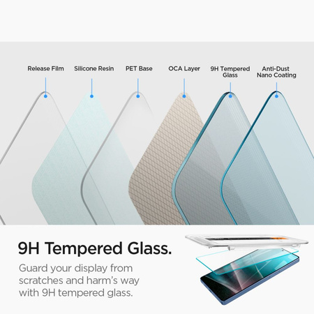 SPIGEN SZKŁO HARTOWANE GLAS.TR EZ FIT DO SAMSUNG GALAXY S25 ULTRA Z OCHRONĄ