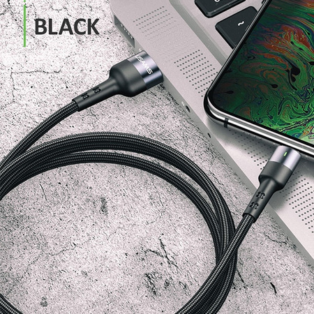 USAMS KABEL USB-C 1M 3A DO TELEFONÓW 1 SZTUKA PLECIONY SZYBKIE ŁADOWANIE
