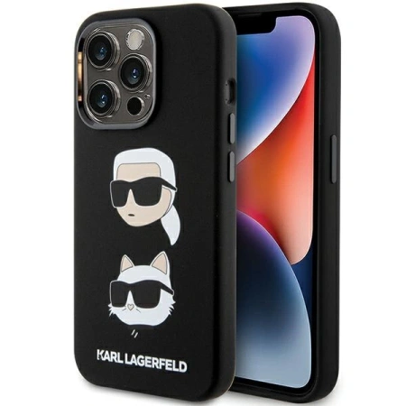 KARL LAGERFELD ETUI SILIKONOWE DO IPHONE 15 PRO 6.1 KARL&CHOUPETTE Z LOGO