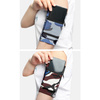 Materiałowa opaska armband na ramię do biegania fitness brązowy