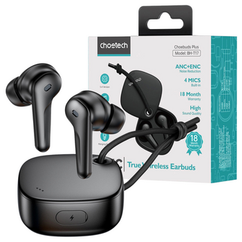 CHOETECH SŁUCHAWKI BEZPRZEWODOWE TWS BH-T17 ANC DO IPHONE ANDROID Z ENC