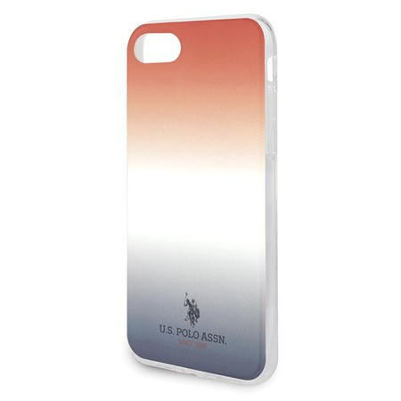 Etui U.S. Polo Assn. Gradient Pattern Collection na iPhone 7 / 8 / SE 2020 / SE 2022 - czerwono-niebieskie