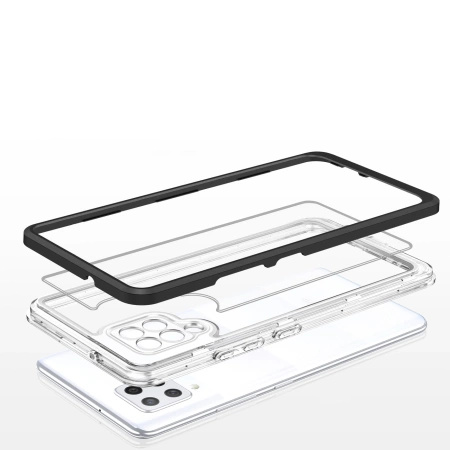 HURTEL ETUI CLEAR 3IN1 DO SAMSUNG GALAXY A42 5G Z RAMKĄ ELASTYCZNE