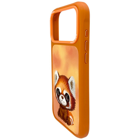 Etui Nimmy Big Eyed Pet 2.0 Raccoon do   iPhone 17 Pro Max pomarańczowy