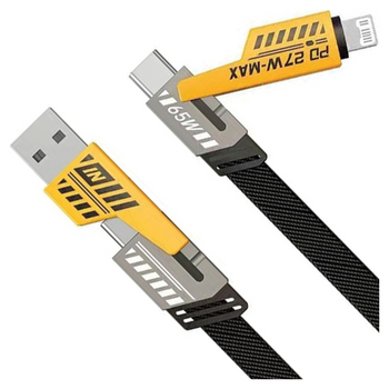 AWEI ZESTAW KABLI 4W1 CL-226 USB-C DO LIGHTNING USB-A DO TELEFONÓW IPHONE