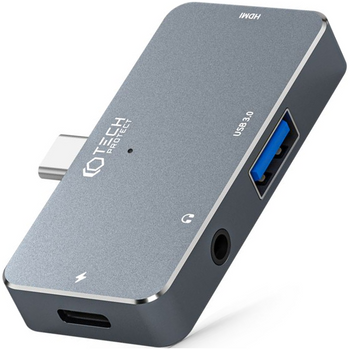 TECH-PROTECT HUB V6-HUB ADAPTER 4IN1 DO LAPTOPA TELEFONU ZŁĄCZE USB-C