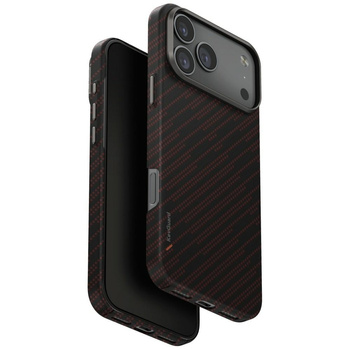 Etui UNIQ Keva EDGE do iPhone 17 Pro Max Magclick Charging pomarańczowy