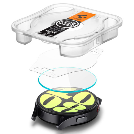 SPIGEN SZKŁO HARTOWANE GLAS.TR EZ-FIT 2-PACK DO SAMSUNG GALAXY WATCH 7 40