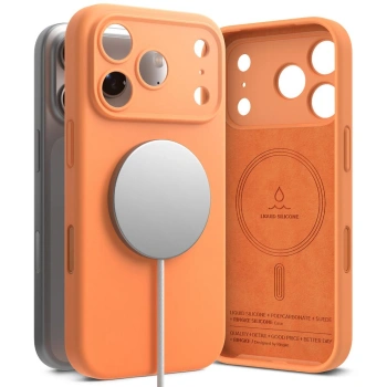 RINGKE ETUI SILICONE MAGNETIC MAGSAFE DO IPHONE 17 PRO MAX OCHRONA