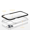 HURTEL ETUI SILIKONOWE POKROWIEC DO IPHONE 14 PRO MAX CLEAR 3IN1 Z RAMKĄ