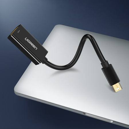 Ugreen kabel adapter przejściówka FHD (1080p) HDMI (żeński) - Mini DisplayPort (męski - Thunderbolt 2.0) biały (MD112 10460)