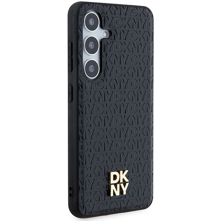 DKNY POKROWIEC HARDCASE DO SAMSUNG GALAXY S24 S921 Z LOGO METALOWYM LEATHER