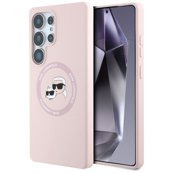 KARL LAGERFELD ETUI SILICONE DOUBLE HEADS AND CIRCLE DO MAGSAFE DO SAMSUNG