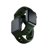 38/40/41/42 mm Dark Green (small) - 3mk Silicone Watch Strap for Apple