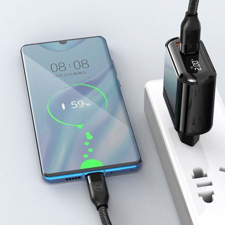 Ładowarka sieciowa McDodo, uniwersalna, szybkie ładowanie PD, 20W, 2xUSB, USB-C, LCD